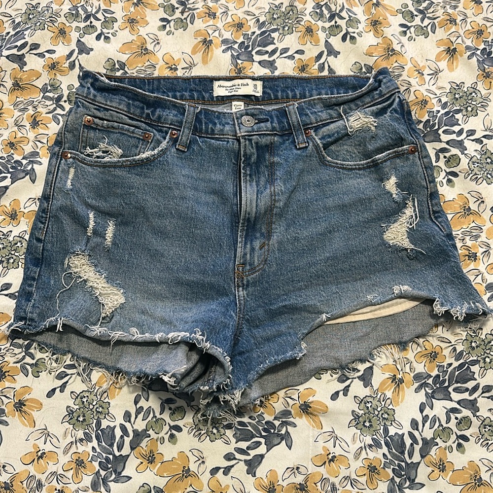 Abercrombie & Fitch Blue Jean Shorts